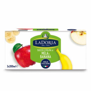 La Doria Banana Mela Brick 3 X 200 Ml